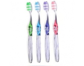 ELGYDIUM Inter-active Soft,Οδοντόβουρτσα  διάφανη και εργονομική λαβή για άνετο κράτημα 1 τεμάχιο 