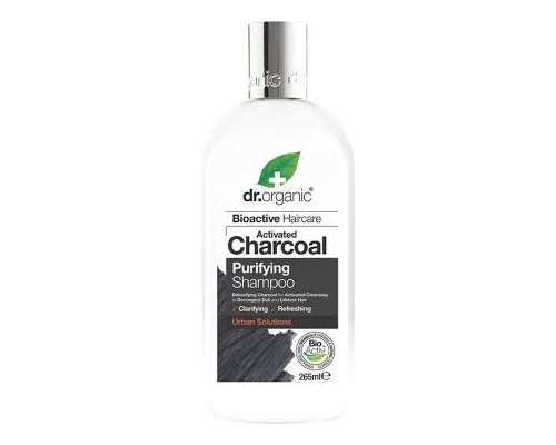 Dr.Organic Charcoal Shampoo Καθαριστικό Σαμπουάν Μαλλιών με Ενεργό Άνθρακα,Καθαρίζει βαθιά, ακαθαρσίες & λιπαρότητα από τα μαλλιά   265ml  Dr.Organic Charcoal Shampoo Καθαριστικό Σαμπουάν Μαλλιών με Ενεργό Άνθρακα,Καθαρίζει βαθιά, ακαθαρσίες & λιπαρότητα από τα μαλλιά   265ml