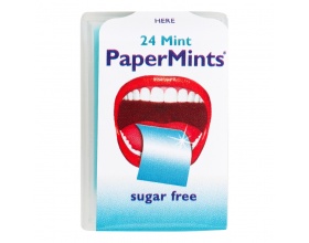 PaperMints Φύλλα Μέντας για δροσερή αναπνοή & ευχάριστη γεύση που διαρκούν χωρίς ζάχαρη 24τμχ 
