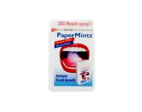 PaperMints Instant Fresh Breath  Spray θα σας βοηθήσει να έχετε δροσερή αναπνοή όλες τις ώρες της μέρας 200 ψεκασμοί 