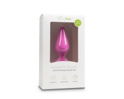 EasyToys Pointy Pink Butt Plug With Pull Ring  Πρωκτική Σφήνα χρώμα ρόζ 1 τεμάχιο 