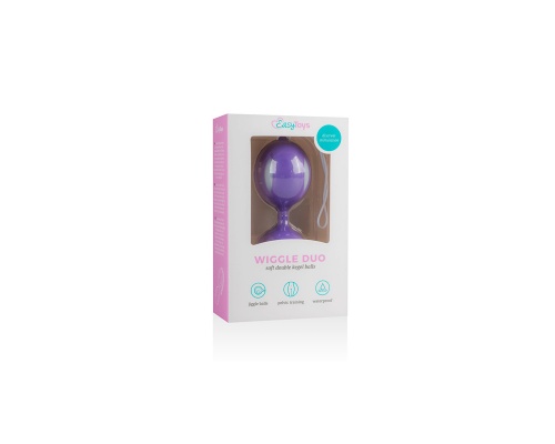 EasyToys Wiggle Duo Kegel Ball - Purple Κολπικές Μπάλες χρώμα μώβ 1 τεμάχιο  EasyToys Wiggle Duo Kegel Ball - Purple Κολπικές Μπάλες χρώμα μώβ 1 τεμάχιο