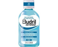 Elgydium Eludril Intense Στοματικό Διάλυμα Για έντονη αίσθηση φρεσκάδας που διαρκεί 500ml   Elgydium Eludril Intense Στοματικό Διάλυμα Για έντονη αίσθηση φρεσκάδας που διαρκεί 500ml