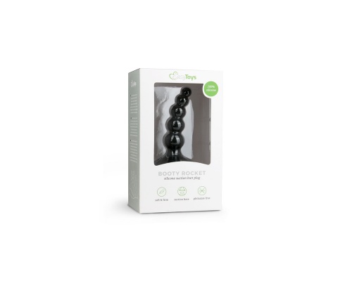 Easytoys Anal Collection Booty Rocket Κυρτή Πρωκτική Σφήνα με Ραβδώσεις 1 τεμάχιο 