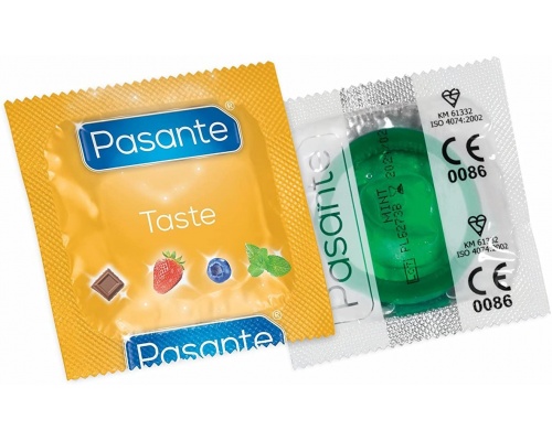 Pasante Taste Προφυλακτικά με γεύση Mint , 1τμχ  Pasante Taste Προφυλακτικά με γεύση Mint , 1τμχ