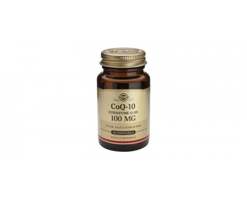 Solgar Coenzyme Q-10 100mg, Συνένζυμο Q-10 με αντιοξειδωτικές ιδιότητες 30 softgels    Solgar Coenzyme Q-10 100mg, Συνένζυμο Q-10 με αντιοξειδωτικές ιδιότητες 30 softgels