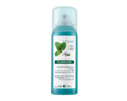 Klorane Detox Dry Shampoo Ξηρό Σαμπουάν με βιολογική υδάτινη μέντα για τα λιπαρά μαλλιά, 50ml 