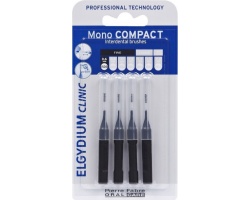 ELGYDIUM Clinic Mono Compact 0.35 Μεσοδόντια βουρτσάκια χρώμα Μαύρο 4τεμ. ELGYDIUM Clinic Mono Compact 0.35 Μεσοδόντια βουρτσάκια χρώμα Μαύρο 4τεμ.