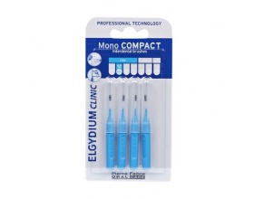 ELGYDIUM Clinic Mono Compact 0.4 Μεσοδόντια βουρτσάκια χρώμα Mπλέ 4τεμ. 