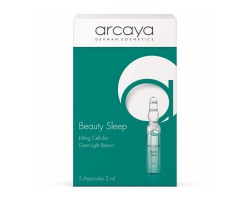 Arcaya Beauty Sleep Αμπούλες Αποτελεσματική βελτίωση στην όψη των ρυτίδων έκφρασης χωρίς ενέσεις ομορφιάς, 5 x 2ml 
