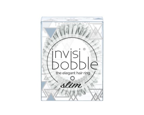 Invisibobble Slim Marblelous You're Grey Λαστιχάκι Μαλλιών Γκρι 3τμχ.  Invisibobble Slim Marblelous You're Grey Λαστιχάκι Μαλλιών Γκρι 3τμχ.