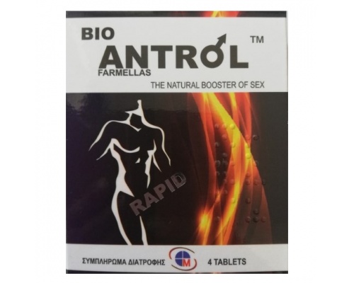 FARMELLAS BIO Antrol RAPID Συμπλήρωμα διατροφής ο φυσικός ενισχυτής του sex 4 δισκία  FARMELLAS BIO Antrol RAPID Συμπλήρωμα διατροφής ο φυσικός ενισχυτής του sex 4 δισκία