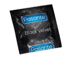 Pasante Black Velvet Προφυλακτικά με μαύρο χρώμα ,μεγάλα 1τμχ 