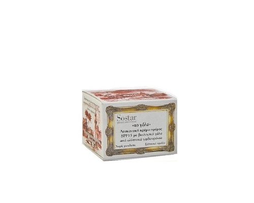 Sostar "Το Γάλα"  Λευκαντική Κρέμα Ημέρας SPF15 με Βιολογικό Γάλα Γαϊδούρας, Αναστέλλει την Παραγωγή Μελανίνης από τα Κύτταρα του Δέρματος  50ml  Sostar "Το Γάλα"  Λευκαντική Κρέμα Ημέρας SPF15 με Βιολογικό Γάλα Γαϊδούρας, Αναστέλλει την Παραγωγή Μελανίνης από τα Κύτταρα του Δέρματος  50ml