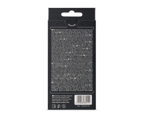 MY SIZE Προφυλακτικά με Πλάτος 60 mm, 10 τμχ MY SIZE Προφυλακτικά με Πλάτος 60 mm, 10 τμχ