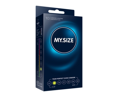 MY SIZE Προφυλακτικά με Πλάτος 49 mm, 10 τμχ MY SIZE Προφυλακτικά με Πλάτος 49 mm, 10 τμχ