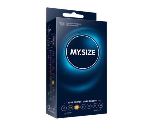 MY SIZE Προφυλακτικά με Πλάτος 53 mm,  10 τμχ MY SIZE Προφυλακτικά με Πλάτος 53 mm,  10 τμχ