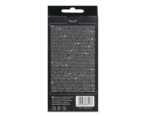 MY SIZE Προφυλακτικά με Πλάτος 53 mm,  10 τμχ MY SIZE Προφυλακτικά με Πλάτος 53 mm,  10 τμχ