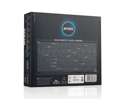 MY SIZE Προφυλακτικά με Πλάτος 47 mm, 36 τμχ MY SIZE Προφυλακτικά με Πλάτος 47 mm, 36 τμχ