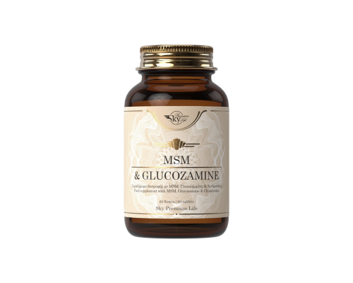 Sky Premium Life MSM & Glucozamine Συμπλήρωμα διατροφής με MSM, γλυκοζαμίνη, χονδροϊτίνη, και κολλαγόνο 60 ταμπλέτες  Sky Premium Life MSM & Glucozamine Συμπλήρωμα διατροφής με MSM, γλυκοζαμίνη, χονδροϊτίνη, και κολλαγόνο 60 ταμπλέτες