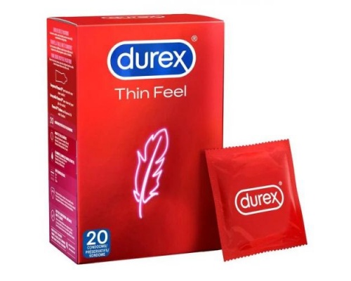 Durex Thin Feel Προφυλακτικά Με Λεπτή Αίσθηση, 20 τμχ Durex Thin Feel Προφυλακτικά Με Λεπτή Αίσθηση, 20 τμχ
