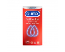 Durex Fetherlite Έξτρα Λεπτά Με Έξτρα Λιπαντικό, 10 τμχ Durex Fetherlite Έξτρα Λεπτά Με Έξτρα Λιπαντικό, 10 τμχ