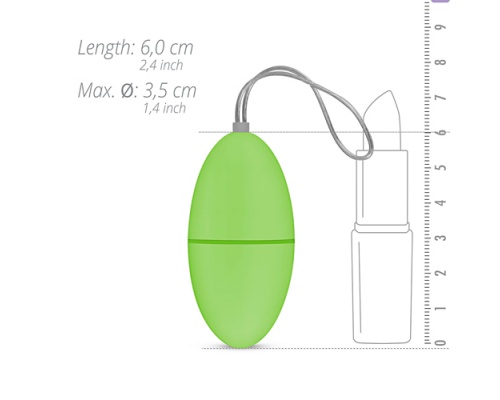 EasyToys Vibrating Egg Με Τηλεχειριστήριο Χρώμα Πράσινο, 1 τμχ