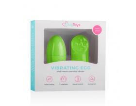 EasyToys Vibrating Egg Με Τηλεχειριστήριο Χρώμα Πράσινο, 1 τμχ