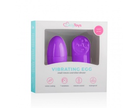 EasyToys Vibrating Egg Με Τηλεχειριστήριο χρώμα Μωβ, 1 τμχ