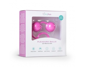 Easytoys Vertical Ribbed Geisha Χάντρες Με Χρώμα Ροζ, 1 τμχ