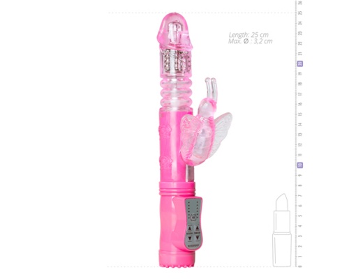 Easytoys Butterfly Vibrator, Δονητής σε Χρώμα Ροζ, 1 τμχ Easytoys Butterfly Vibrator, Δονητής σε Χρώμα Ροζ, 1 τμχ