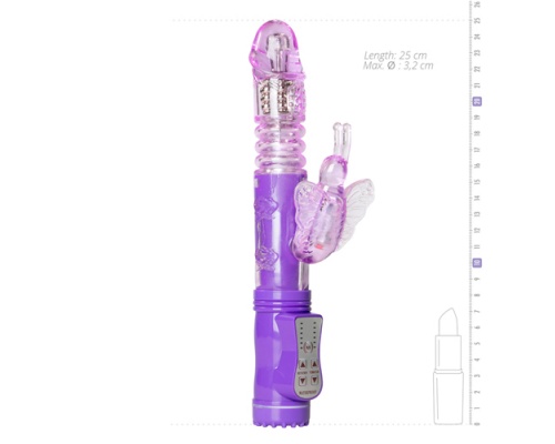 Easytoys Butterfly Vibrator, Δονητής σε Χρώμα Μωβ, 1 τμχ Easytoys Butterfly Vibrator, Δονητής σε Χρώμα Μωβ, 1 τμχ
