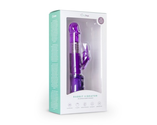 Easytoys  Rabbit Vibrator, Δονητής Σε Χρώμα Μωβ, 1 τμχ Easytoys  Rabbit Vibrator, Δονητής Σε Χρώμα Μωβ, 1 τμχ