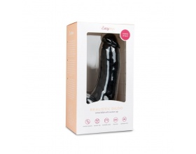 Easytoys Realistic Dildo Φλεβικός Δονητής με Βεντούζα Χρώμα Μαύρο 20cm ,1 τμχ