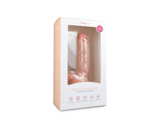 Easytoys Realistic Dildo Φλεβικός Δονητής Με Βεντούζα Σε Χρώμα Μπέζ 22.5cm, 1 τμχ Easytoys Realistic Dildo Φλεβικός Δονητής Με Βεντούζα Σε Χρώμα Μπέζ 22.5cm, 1 τμχ