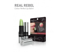 REAL REBEL Colour perfect Lip Balm που ενισχύει και τονίζει το φυσικό χρώμα των χειλιών 3,6g 