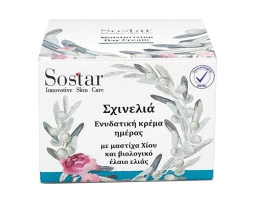 Sostar "Μαστίχα Χίου" Ενυδατική Κρέμα Με Έλαιο Ελιάς, 50ml Sostar "Μαστίχα Χίου" Ενυδατική Κρέμα Με Έλαιο Ελιάς, 50ml