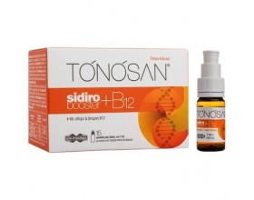 Uni-Pharma TONOSAN sidiro + B12 booster συμπλήρωμα διατροφής για τη διατήρηση επαρκών επιπέδων σιδήρου & βιταμίνης Β12 πόσιμο διάλυμα 15 φιαλίδια μιας δόσης των 7 ml Uni-Pharma TONOSAN sidiro + B12 booster συμπλήρωμα διατροφής για τη διατήρηση επαρκών επιπέδων σιδήρου & βιταμίνης Β12 πόσιμο διάλυμα 15 φιαλίδια μιας δόσης των 7 ml