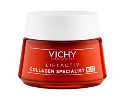 VICHY Liftactiv Collagen Specialist Night Κρέμα Νύχτας για Eπανόρθωση βαθιών ρυτίδων με πεπτίδια & ρεσβερατρόλη 50ml  VICHY Liftactiv Collagen Specialist Night Κρέμα Νύχτας για Eπανόρθωση βαθιών ρυτίδων με πεπτίδια & ρεσβερατρόλη 50ml