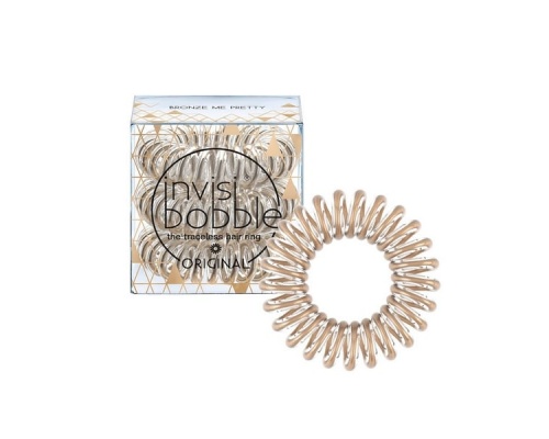 Invisibobble Original Bronze Me Pretty Λαστιχάκια Μαλλιών χρώμα μπρονζέ 3τμχ Invisibobble Original Bronze Me Pretty Λαστιχάκια Μαλλιών χρώμα μπρονζέ 3τμχ