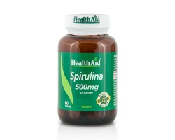 Health Aid Spirulina Συμπλήρωμα Διατροφής Σπιρουλίνα, 500mg 60 ταμπλέτες Health Aid Spirulina Συμπλήρωμα Διατροφής Σπιρουλίνα, 500mg 60 ταμπλέτες