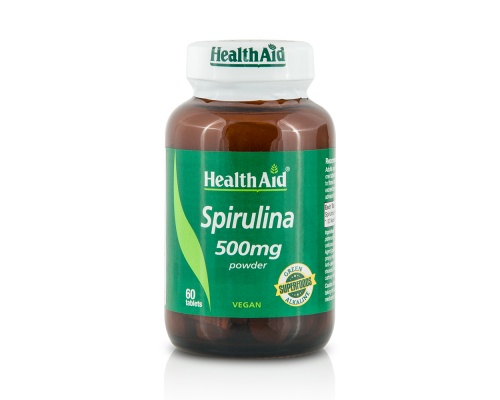 Health Aid Spirulina Συμπλήρωμα Διατροφής Σπιρουλίνα, 500mg 60 ταμπλέτες Health Aid Spirulina Συμπλήρωμα Διατροφής Σπιρουλίνα, 500mg 60 ταμπλέτες