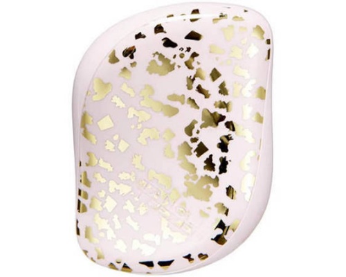 Tangle Teezer Compact Styler Gold Leaf Βούρτσα Μαλλιών, χρώμα ρόζ με χρυσό 1τμχ  