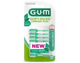 Gum 670  Soft Picks Comfort Flex Cool Mint Medium Μεσοδόντια Βουρτσάκια, 40 τεμάχια