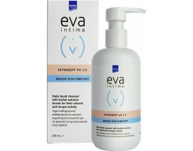 InterMed eva intima Extrasept PH3.5 Minor Discomfort Υγρό Καθημερινού Καθαρισμού Ευαίσθητης Περιοχής με Φυσική Αντιμυκητιασική Δράση, 250ml 