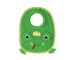 Zoocchini Σαλιάρα 100% Cotton 0-18m Βατραχάκι Χρώμα Πράσινο, 1τμχ