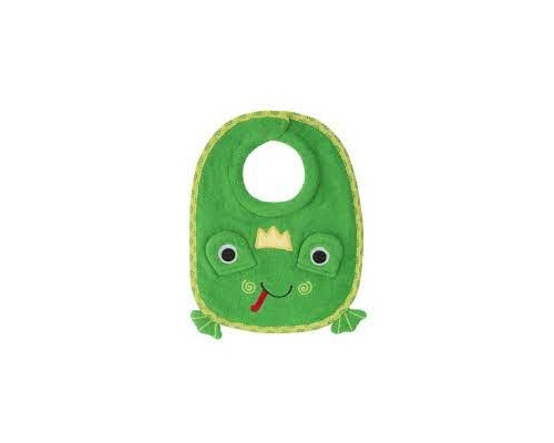 Zoocchini Σαλιάρα 100% Cotton 0-18m Βατραχάκι Χρώμα Πράσινο, 1τμχ