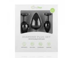 Easytoys Diamond Plug Set, Σετ Πρωκτικές Σφήνες Με Κόσμημα, 3 τμχ Easytoys Diamond Plug Set, Σετ Πρωκτικές Σφήνες Με Κόσμημα, 3 τμχ