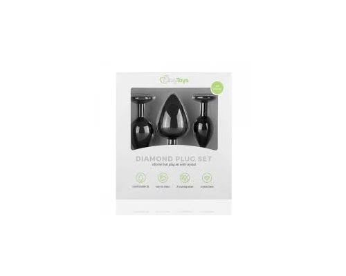 Easytoys Diamond Plug Set, Σετ Πρωκτικές Σφήνες Με Κόσμημα, 3 τμχ Easytoys Diamond Plug Set, Σετ Πρωκτικές Σφήνες Με Κόσμημα, 3 τμχ