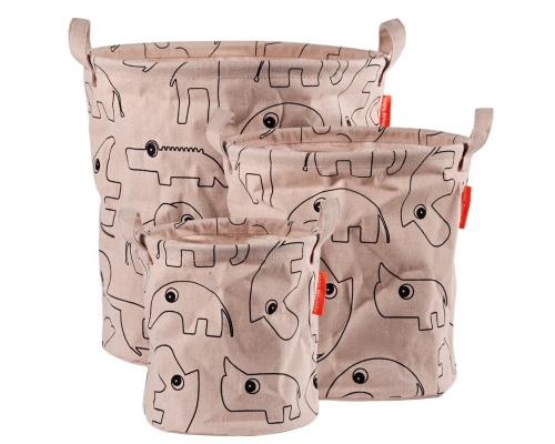 Done by Deer Tiny Up Καλάθια Αποθήκευσης σε Διαφορετικά Μεγέθη Σετ 3 τεμαχιων Χρώμα Ροζ, 3τμχ Done by Deer Tiny Up Καλάθια Αποθήκευσης σε Διαφορετικά Μεγέθη Σετ 3 τεμαχιων Χρώμα Ροζ, 3τμχ